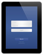 Black Tablet With Social Media Log In