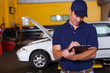 male auto workshop manager