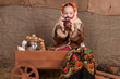 Russian girl in national dress