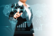 touch screen technology with social network concept