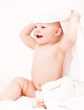 Photo: baby with a towel baby with a towel