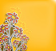 abstract spring flower background illustration.