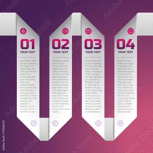 Vector: Business diagram template with text fields Business diagram template with text fields