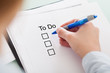 Human Hand Checking To Do List