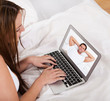 Young Woman Video Chatting