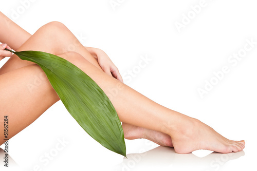 Photo: Beautiful Woman Legs In Spa Beautiful Woman Legs In Spa
