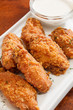 Chicken wings with sauce