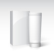 Box and tube of cream. Ready for your design.