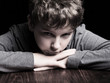 Sad teenage boy