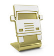 Illustration: "Truck" Golden Icon "Truck" Golden Icon