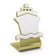 Illustration: "Boat" Golden Icon "Boat" Golden Icon