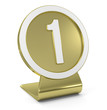 Illustration: "One" Golden Icon "One" Golden Icon