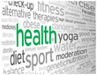"HEALTH" Tag Cloud (medicine weight fitness healthy lifestyle)