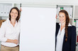 präsentation am flipchart