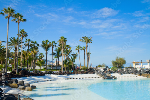 Photo: public pools at Puerto Cruz, Tenerife, Spain public pools at Puerto Cruz, Tenerife, Spain