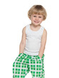 Cute preschool boy