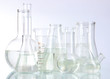Test tubes isolated on white