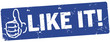 Stempel blau like it