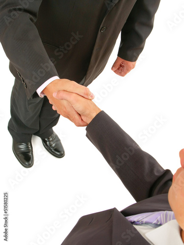 Photo: handshake isolated on white background handshake isolated on white background