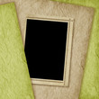 Card for invitation or congratulation on the abstract background