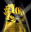 Illustration: 100 number laurel wreath 100 number laurel wreath
