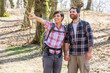 Photo: Young Couple Hiking in the Nature Young Couple Hiking in the Nature