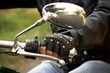 Hand rider on the handlebars