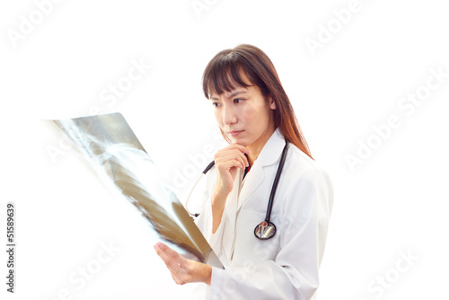 Photo: 仕事中の女医 仕事中の女医