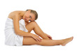 Young healthy girl isolated