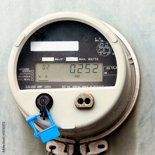 Photo: Smart grid residential digital power supply meter Smart grid residential digital power supply meter
