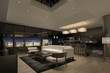 Modern Apartment Interior at Night