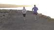 Tired woman catching breath during jogging