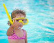 Child in swimming pool
