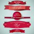 Set of Superior Quality and Satisfaction Guarantee Ribbons, Labe
