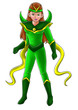 Illustration: Cartoon illustration of a superheroine Cartoon illustration of a superheroine