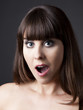 Astonished woman