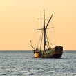 old historical sail ship at the suhnet