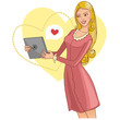 Vektor: Internet dating Internet dating