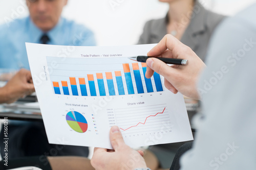 Photo: Closeup Of Business Graph Closeup Of Business Graph