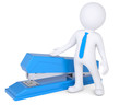 3d man with stapler