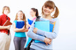 Student with books