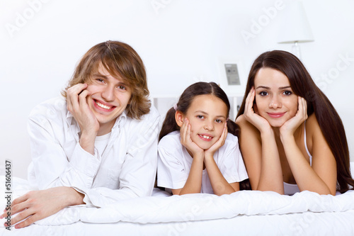 Photo: Family at home Family at home