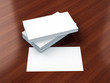 Business cards blank mockup