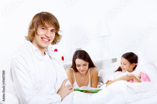 Photo: Family at home Family at home