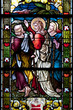 Glasfenster Bibel - Jesus mit den Emmaus Jüngern