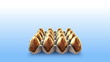 animation intro of golden eggs as business concept