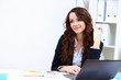 Young busines woman with notebook