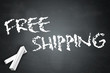 Blackboard "Free Shipping"