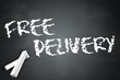 Blackboard "Free Delivery"