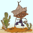 Little Pirate Boy Vector Illustration